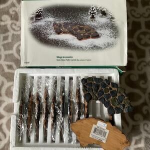 Department 56 Village accessories Slate Stone curved path 12 piece